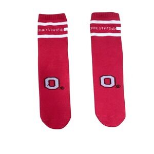 Ohio State Socks Striped Crew Socks‎ Buckeyes NCAA Football Fan Gear
